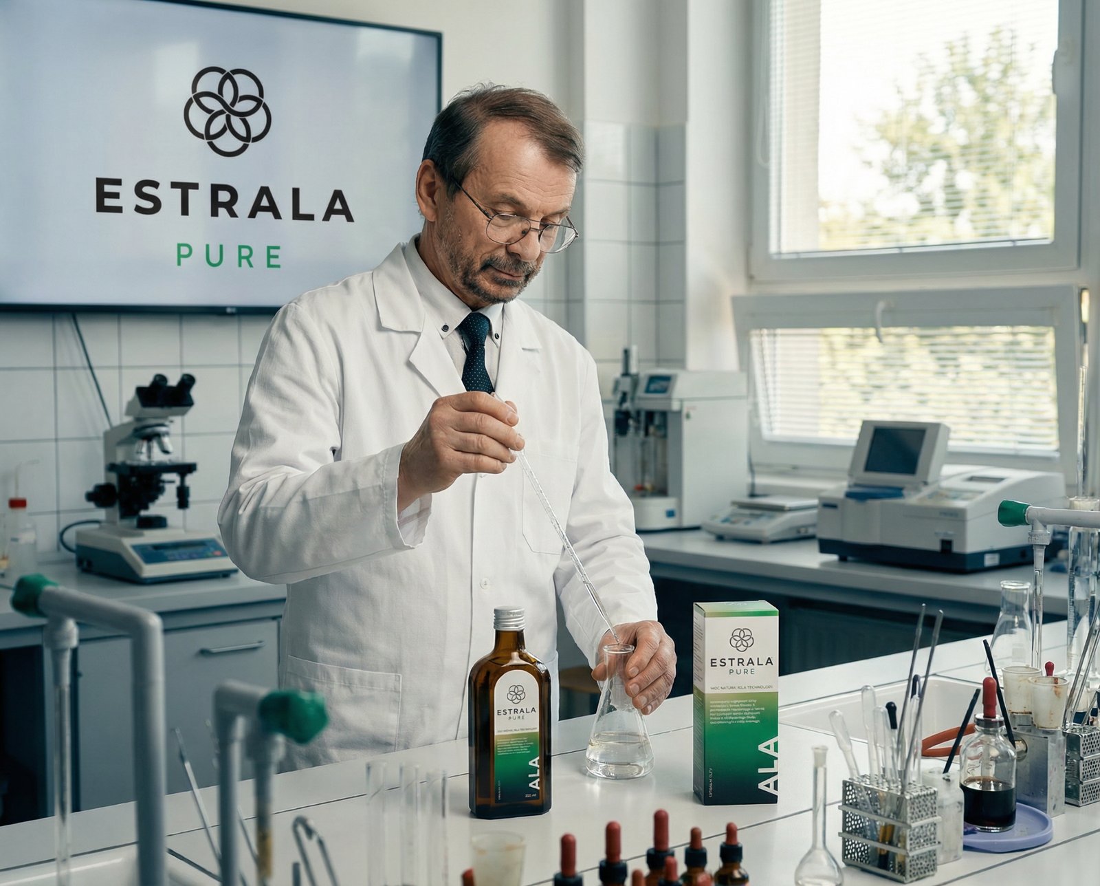 Laboratorium ESTRALA Pure ALA – kontrola jakości i prace badawcze